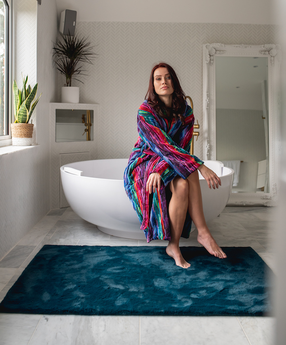 Multicolour Womens Dressing Gown