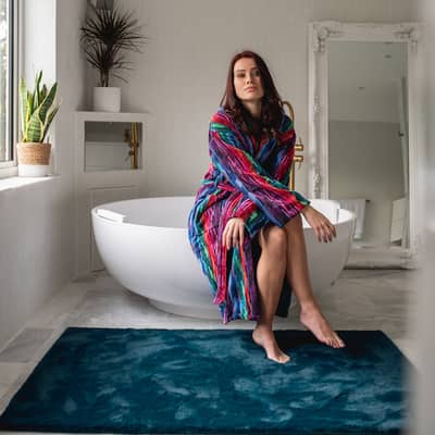 Multicolour Womens Dressing Gown