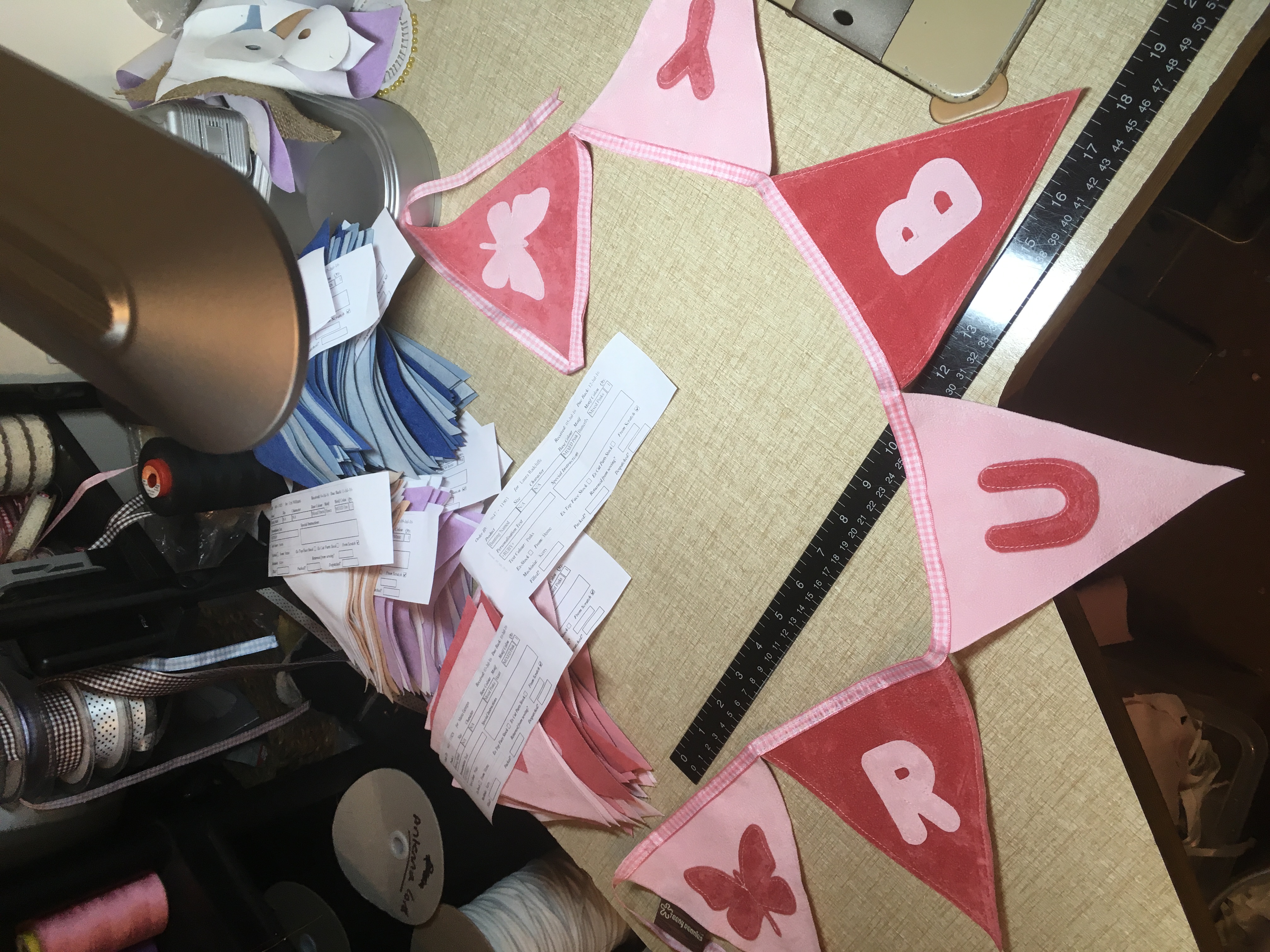 My messy sewing table