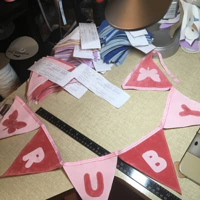 My messy sewing table