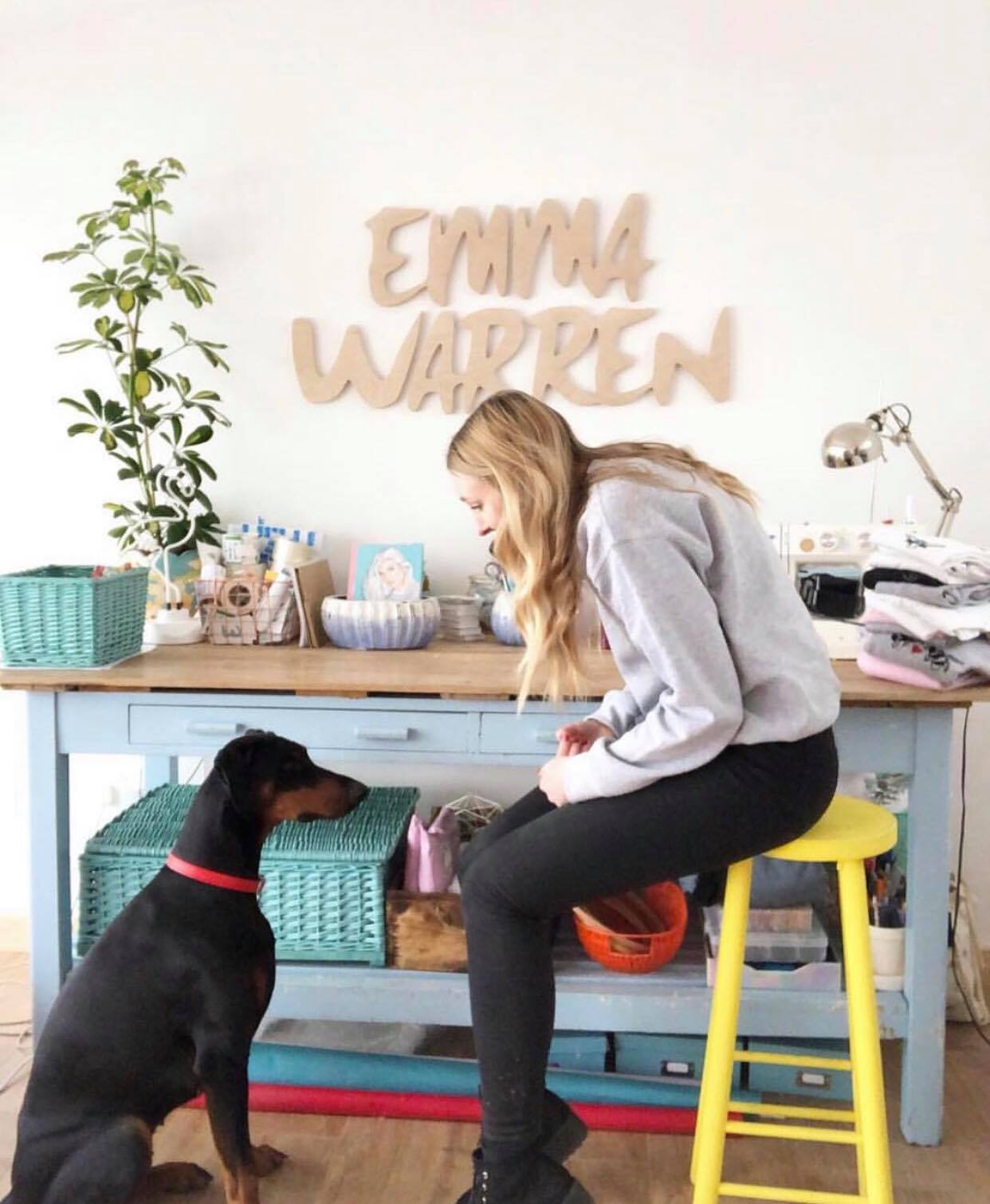 Me and my best pal Bea in the studio 