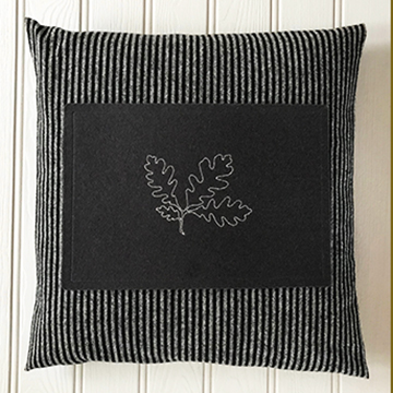 Felt table mat and welsh wool cushion