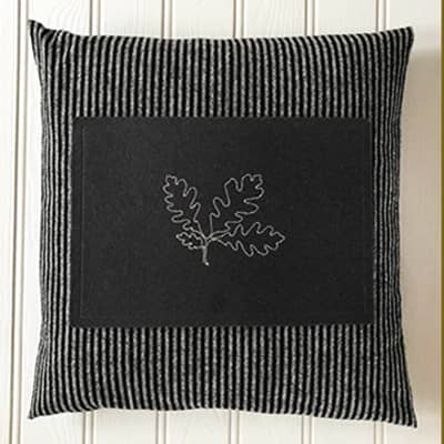 Felt table mat and welsh wool cushion