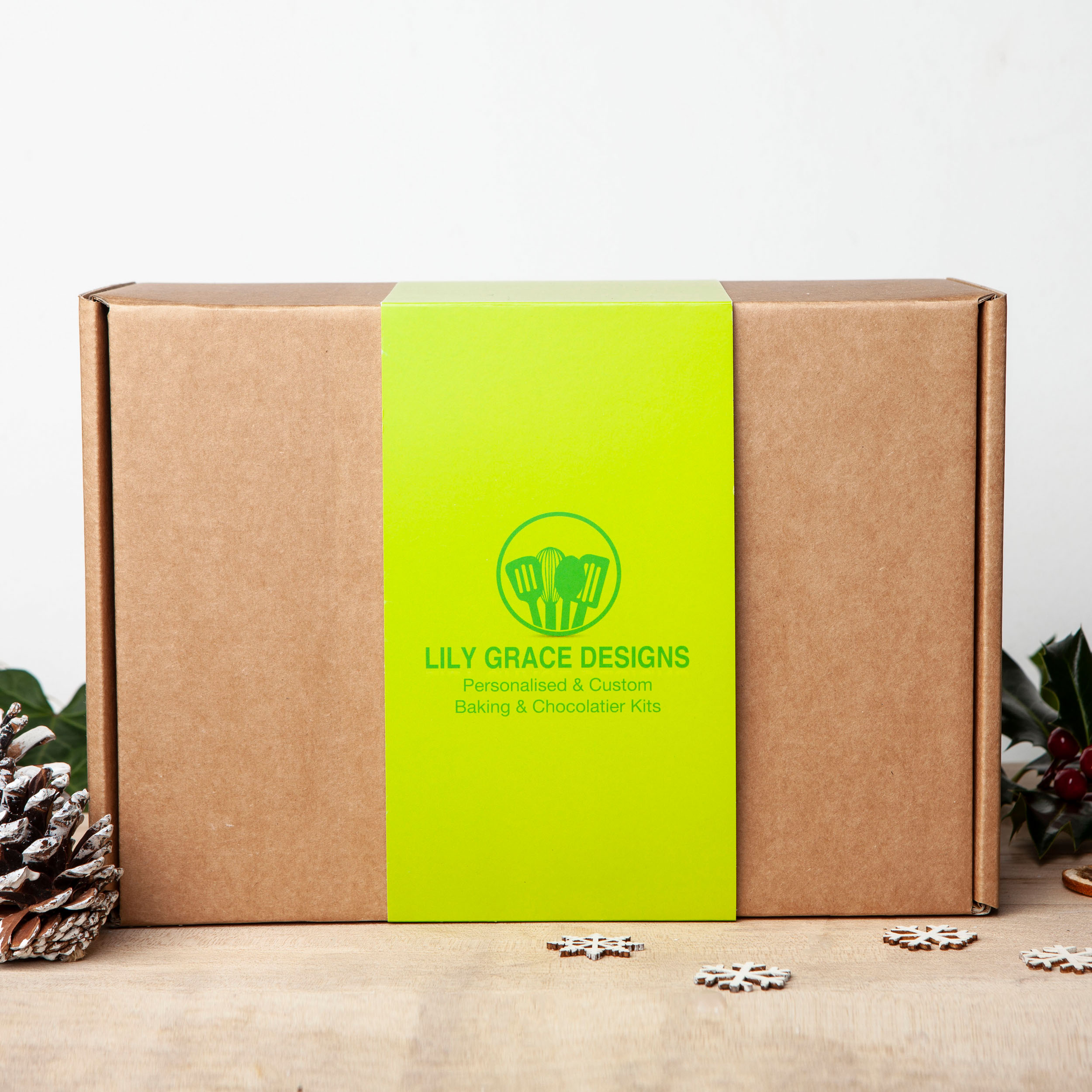 All my chocolatier & mug cake kits come packed in a hamper-style presentation box with gift wrap as an option.