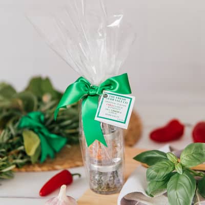 Fresh Herb Sea Salt seasoning Gift pack under £10 - 3 x 20g pots Original Italian, Chilli garlic & parsley, Herbs de Provence
