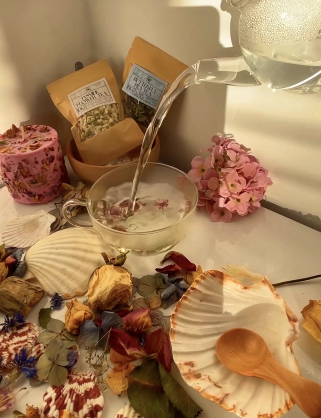 creating herbal skincare infusions using holistic, ancient methods and remedies