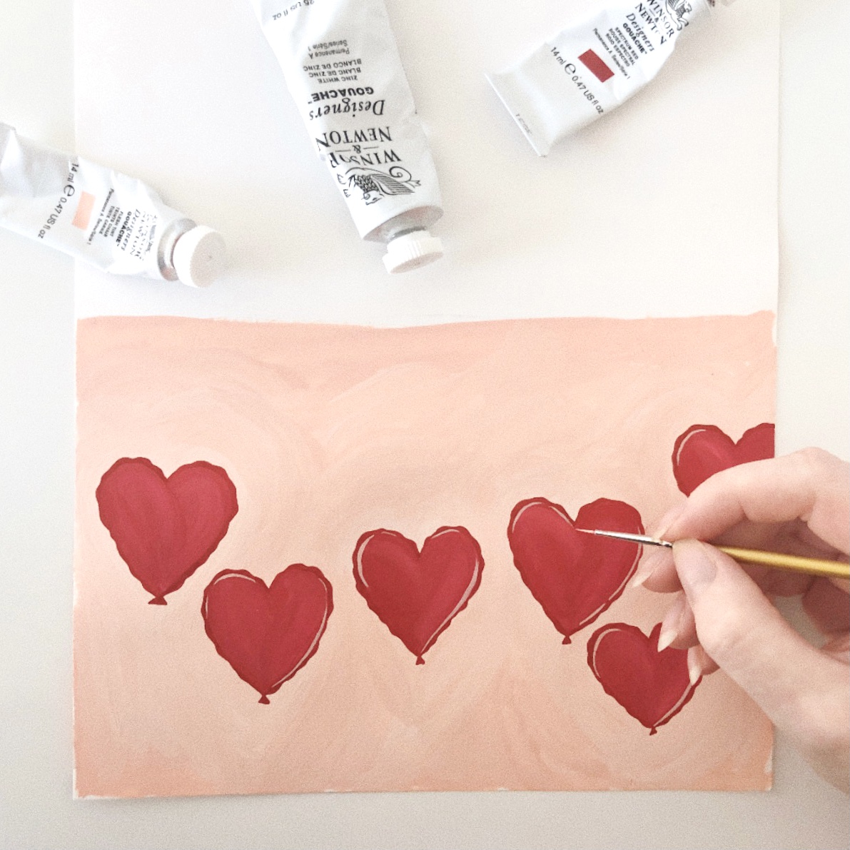 Painting an illustration