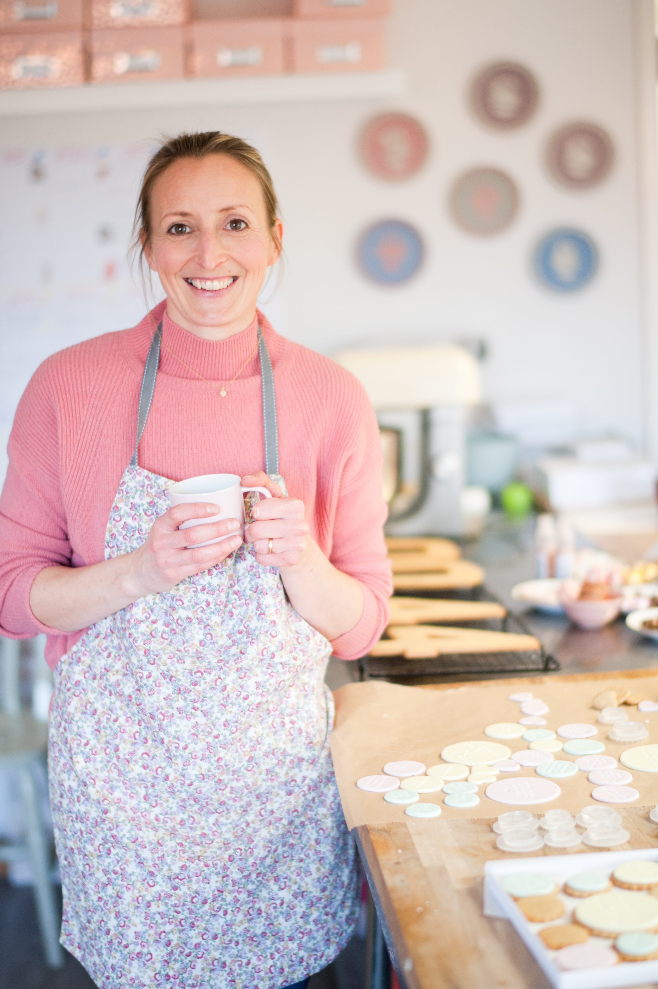 Caroline at the bakery