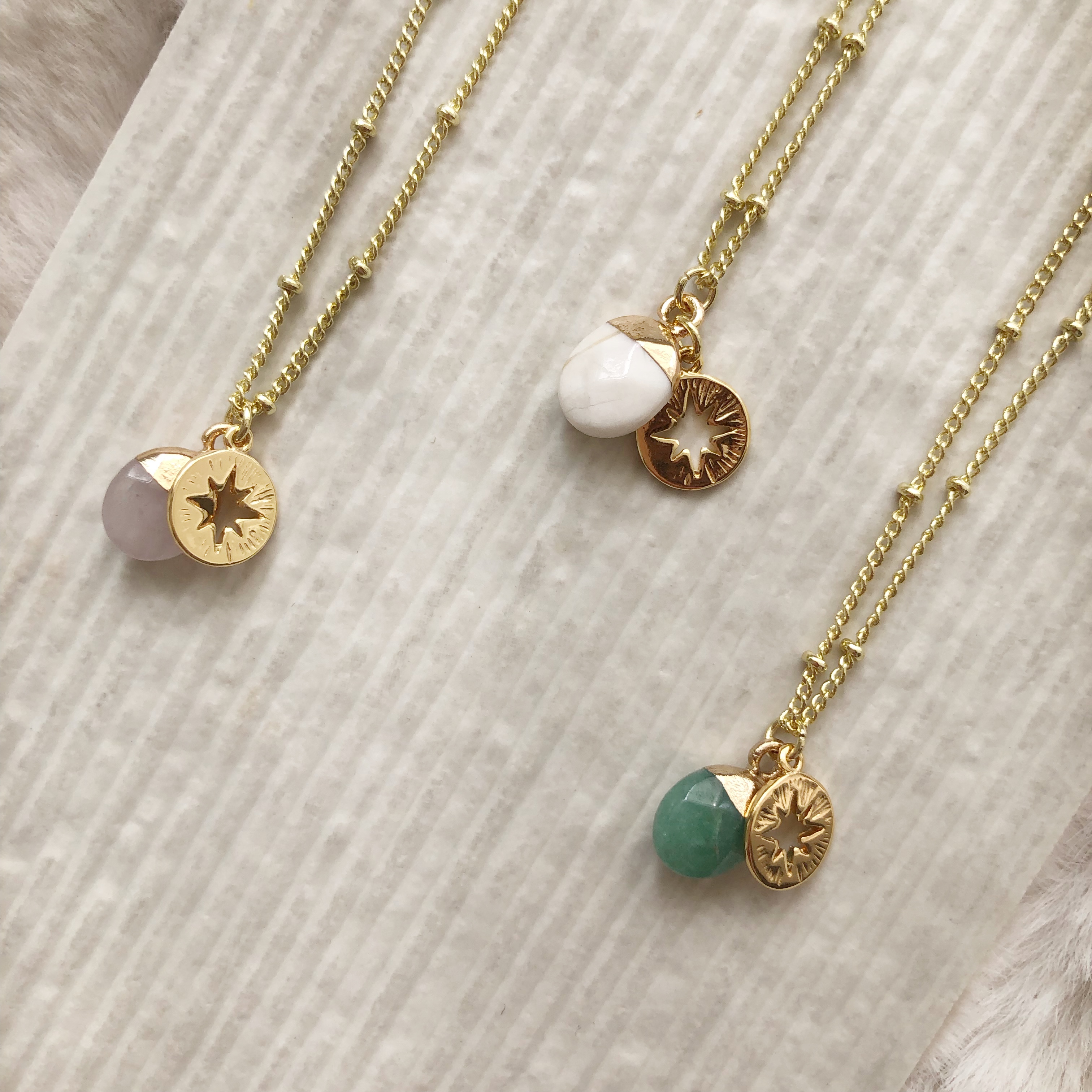 Gemstone Northern Star Necklace