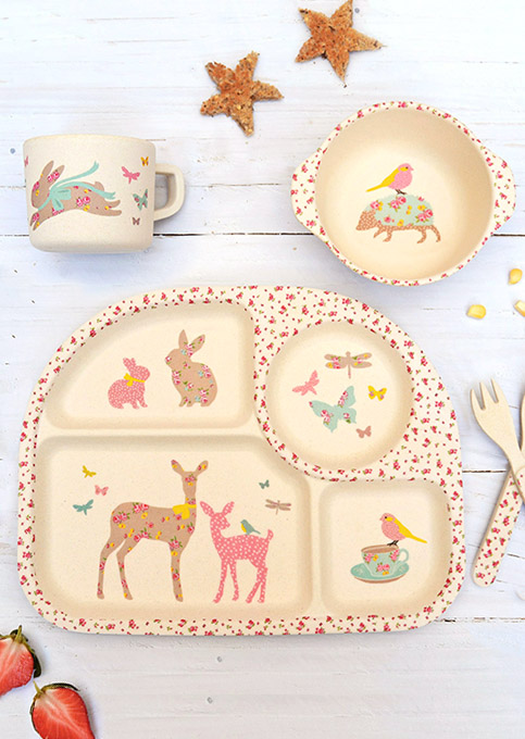 Bamboo 5pc Dinner Set