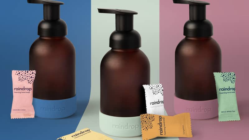 Say goodbye to single use plastic with reusable soap dispensers and plastic-free refills.