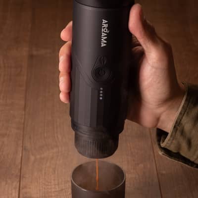 Espresso machine being used at home