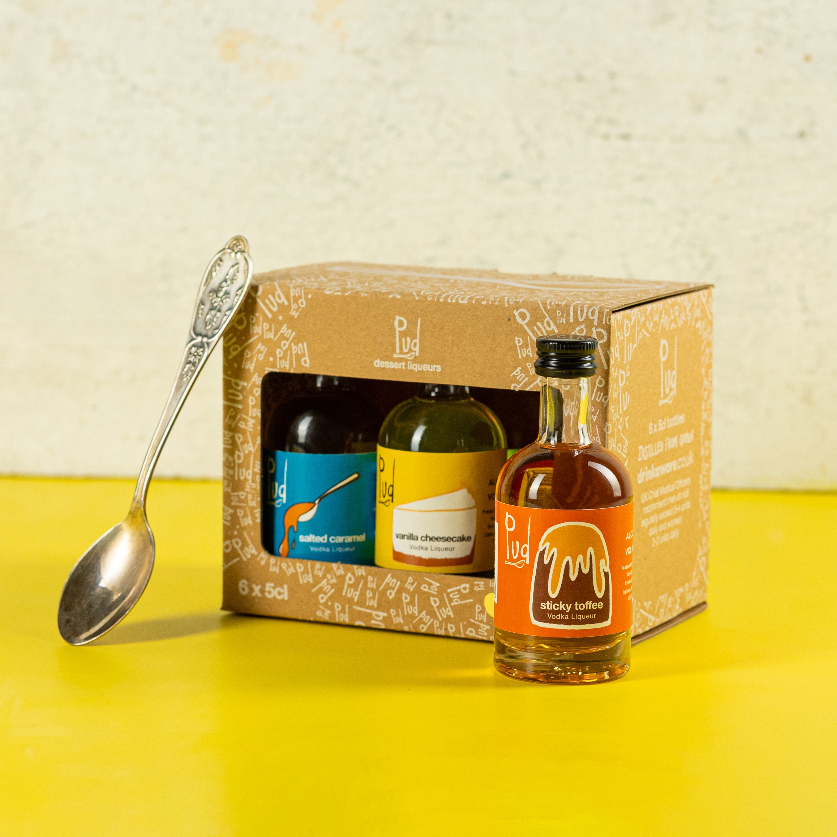 6x5cl pud vodka liqueur gift box