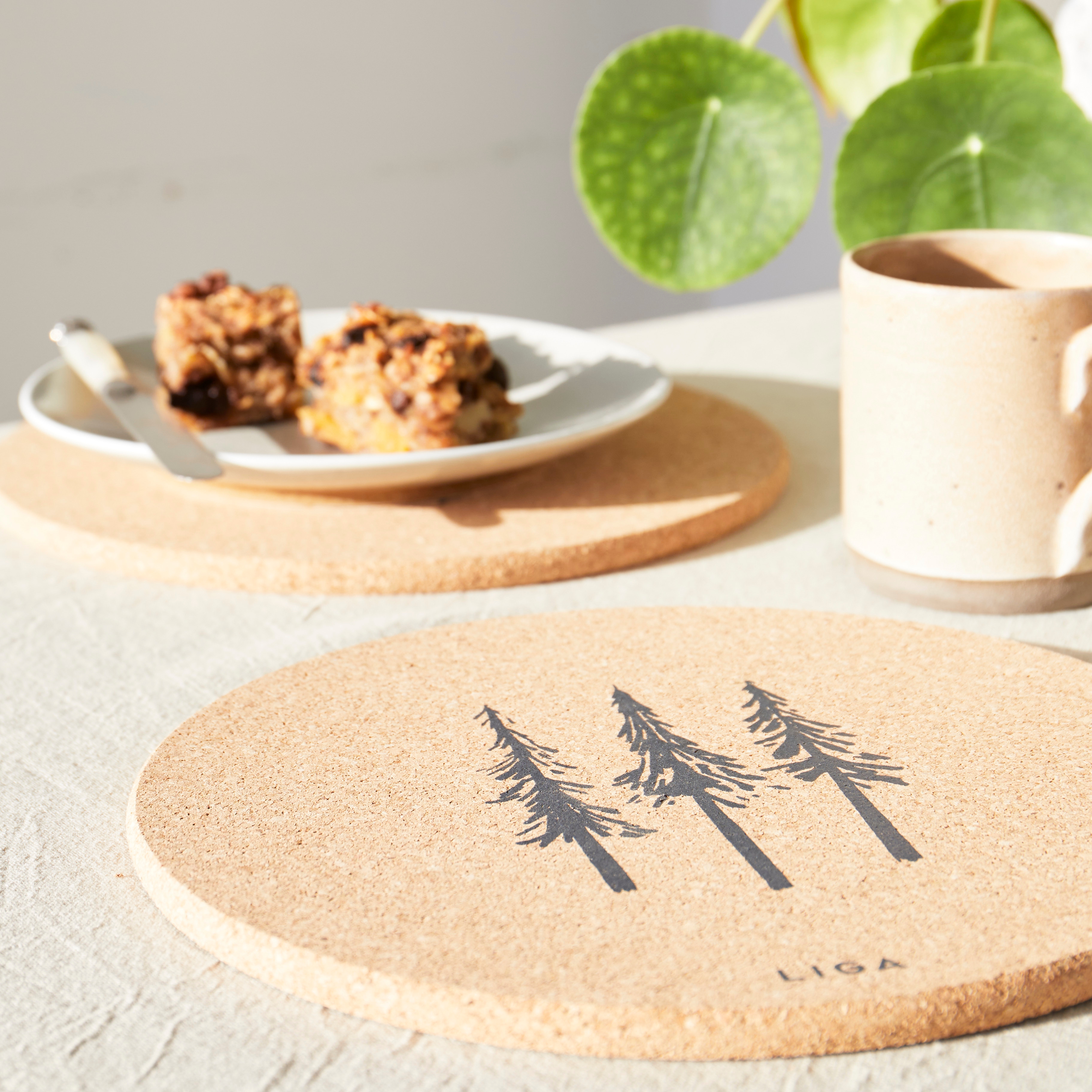 Printed cork placemats Placemats and Square Coasters