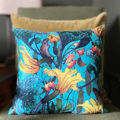 Mr Mouse vegan suede cushion