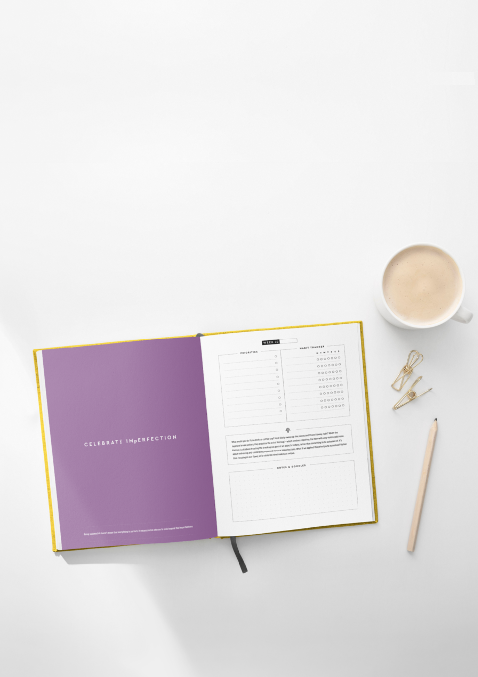 Inside weekly view of This Time Next Year Motivational Planner