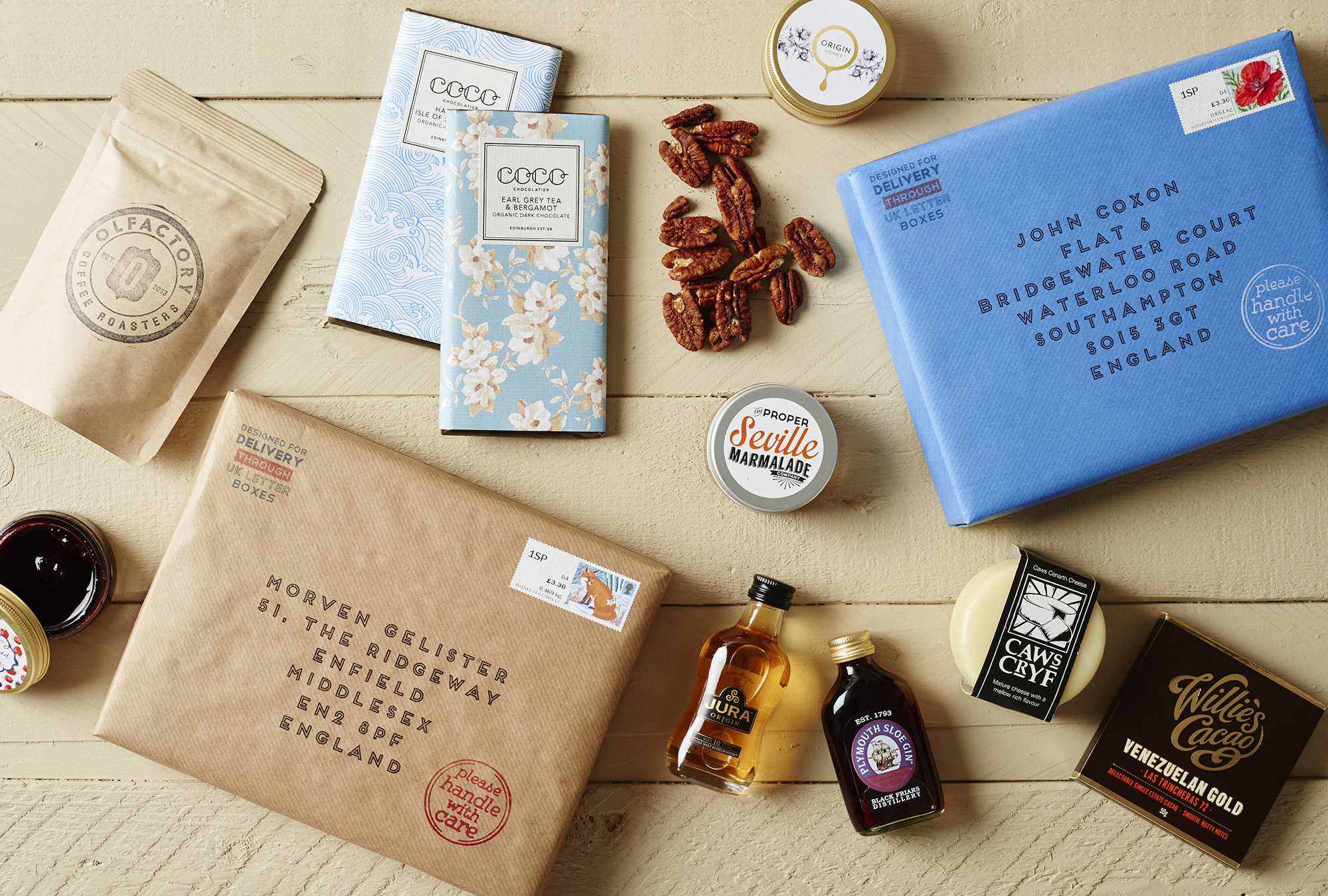 Luxury produce in our Letter Box Hamper