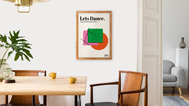 David Bowie inspired Let's Dance Art Print