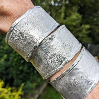 Silver cuff bracelet