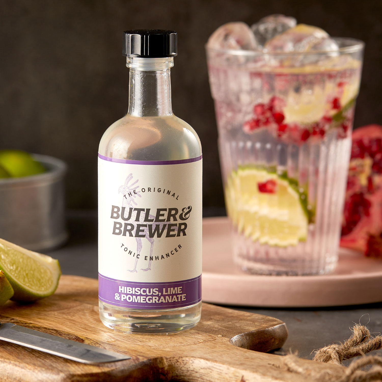 Hibiscus, lime and pomegranate