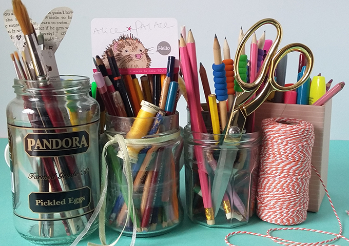 Alice's happy little place of creativity. 