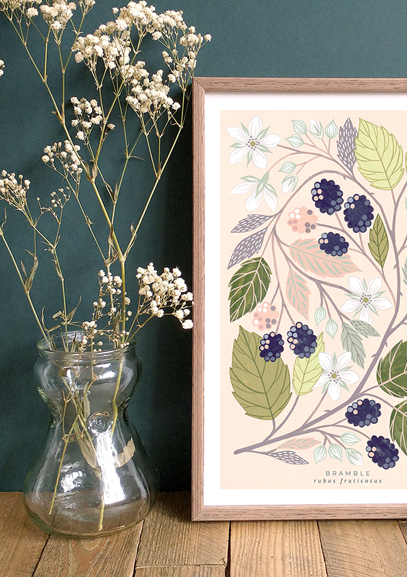 Bramble art print