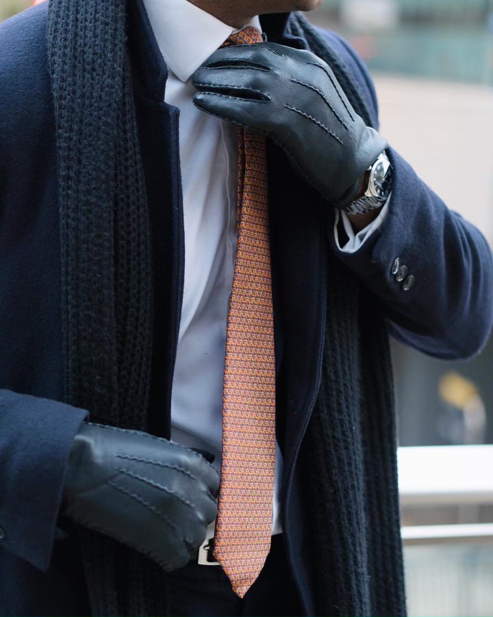 Ti Koro Nko Agyina hand-finished silk tie