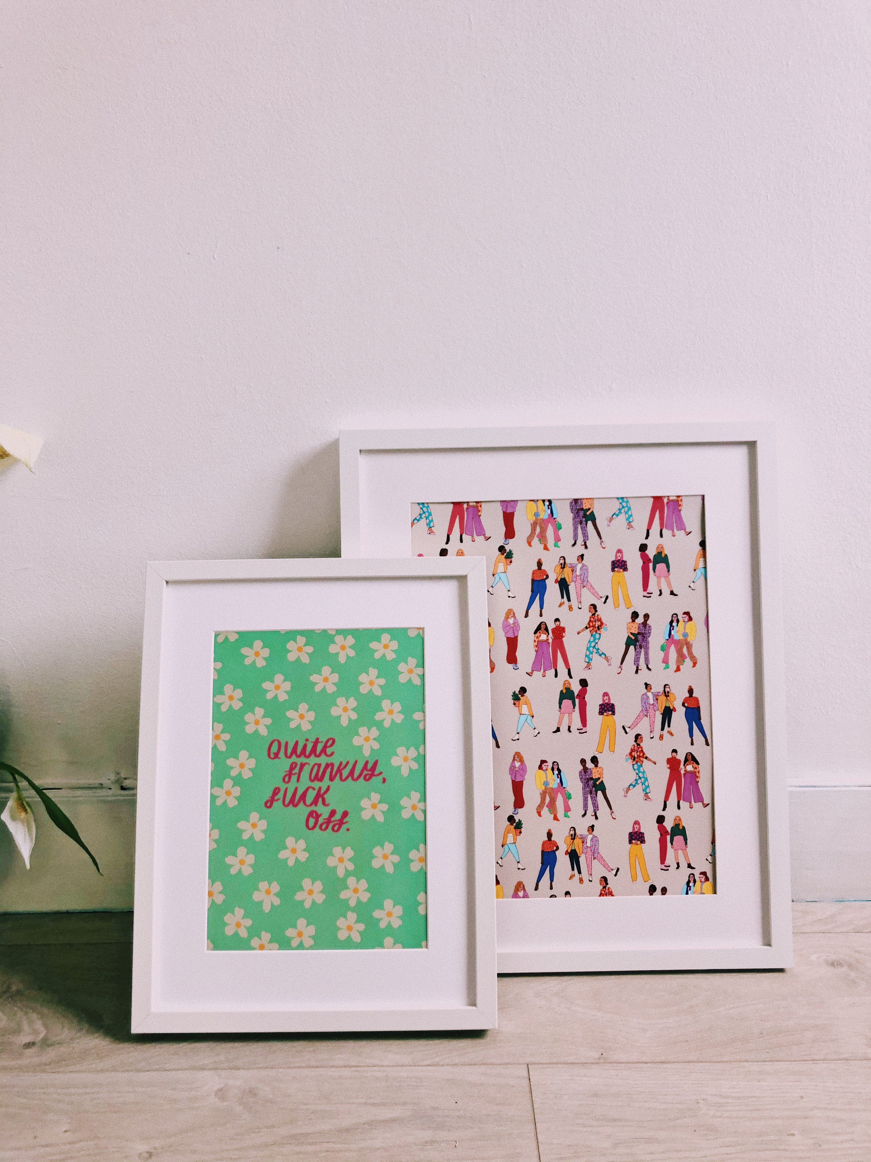 illustrated woman pattern