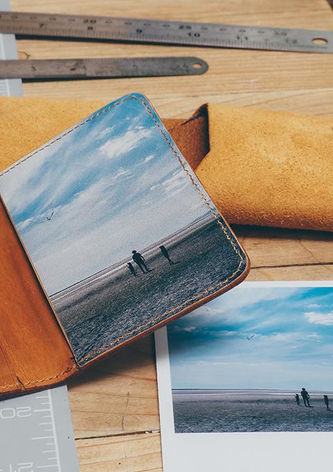 Personalised Leather Photo Keyring