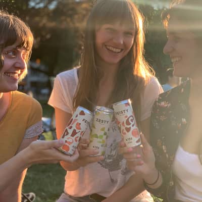 Kiss of Wine, best served: with friends. But also very good alogside picnic food.