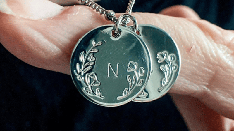 She Is Jewellery Initial Necklace Silver