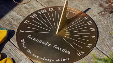 personalised brass sundial