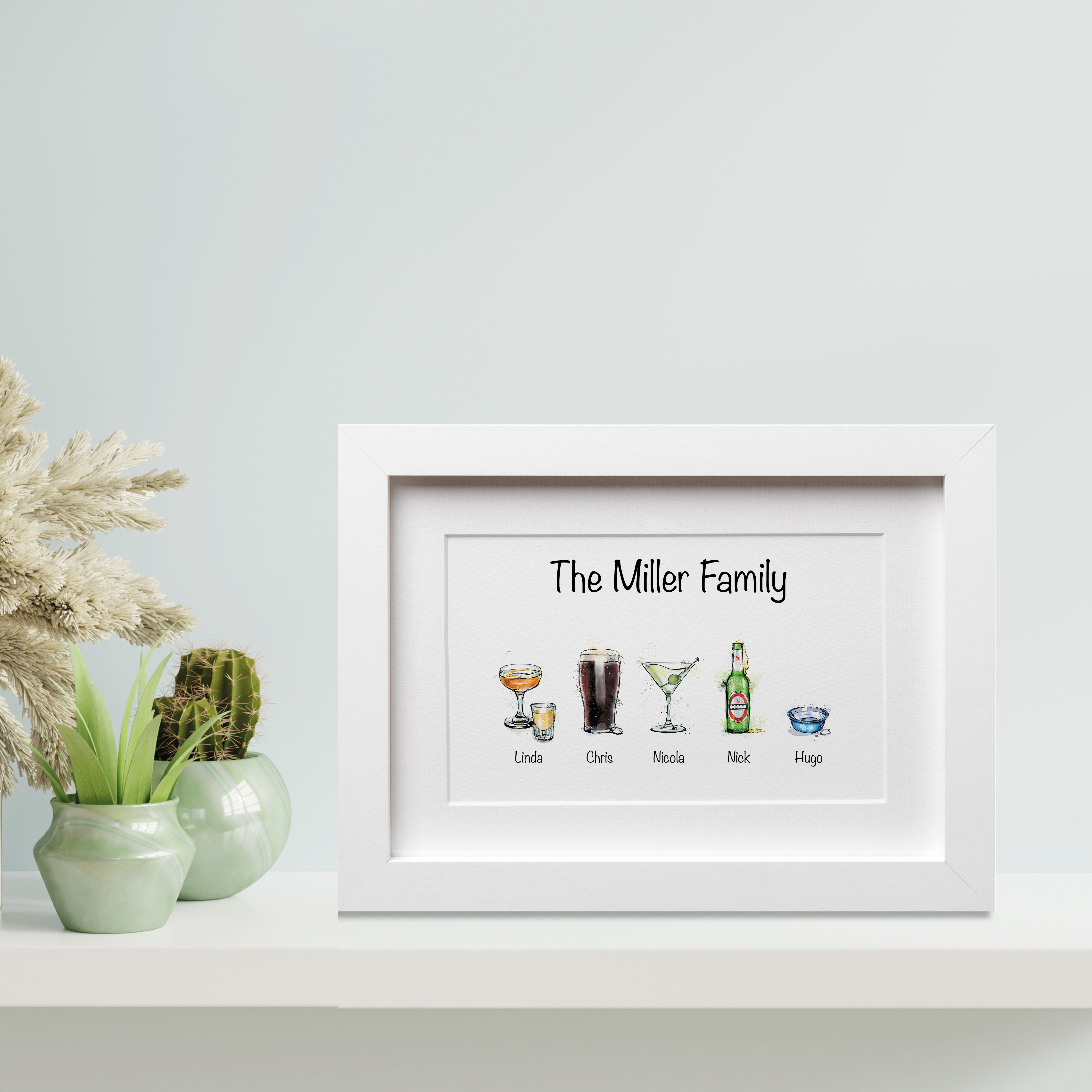 Family of drinks print