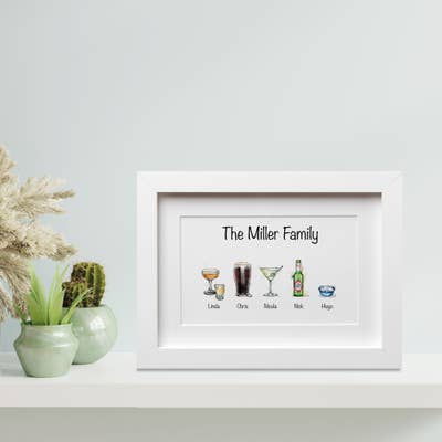 Family of drinks print