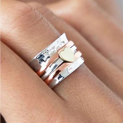 Sterling Silver Hammered ring