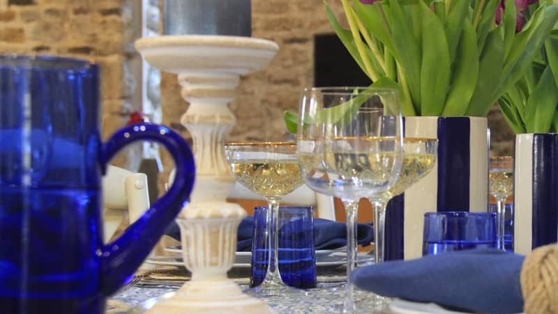 White Wooden Candle Holders