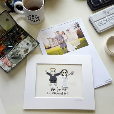 wedding couple in progress