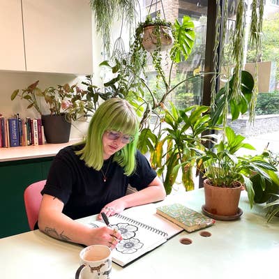 Amelia getting creative