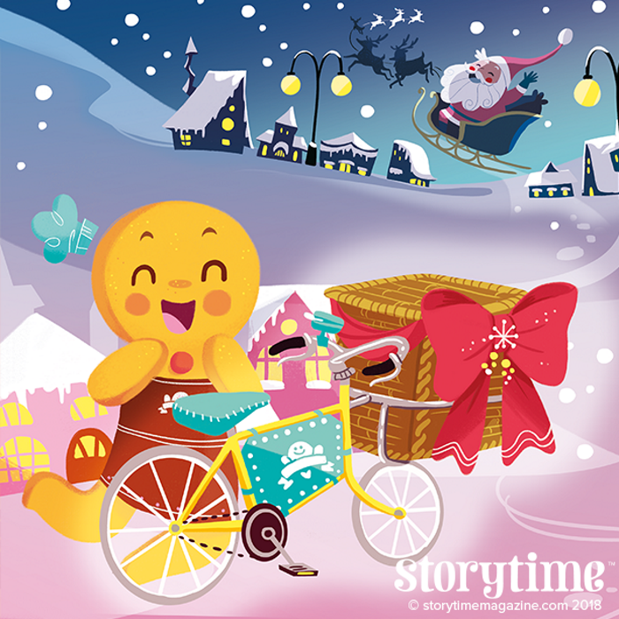 Storyime magazine cover kids magazine gingerbread man