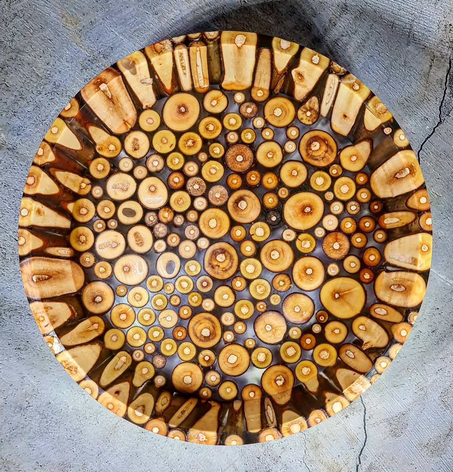 Willow and Resin Bowl