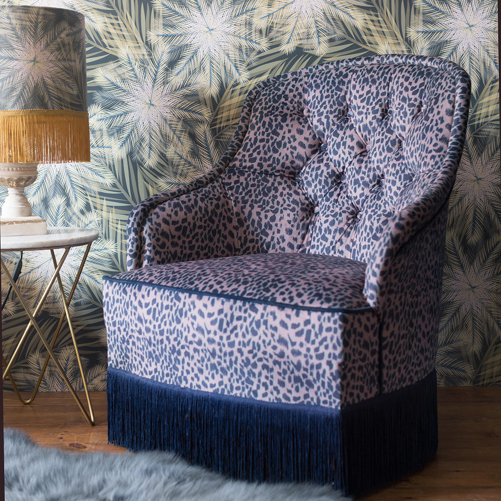 Luxury animal print chair 