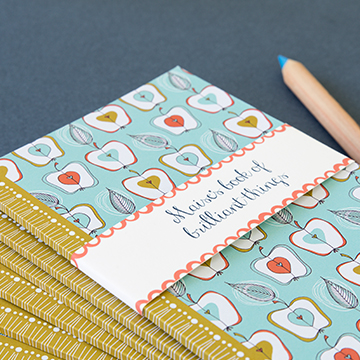 Personalised fruit stand notebook