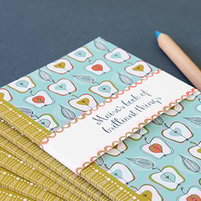 Personalised fruit stand notebook
