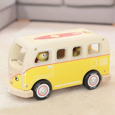 Casey cool wooden campervan