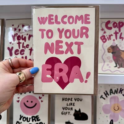 Welcome to your next era card