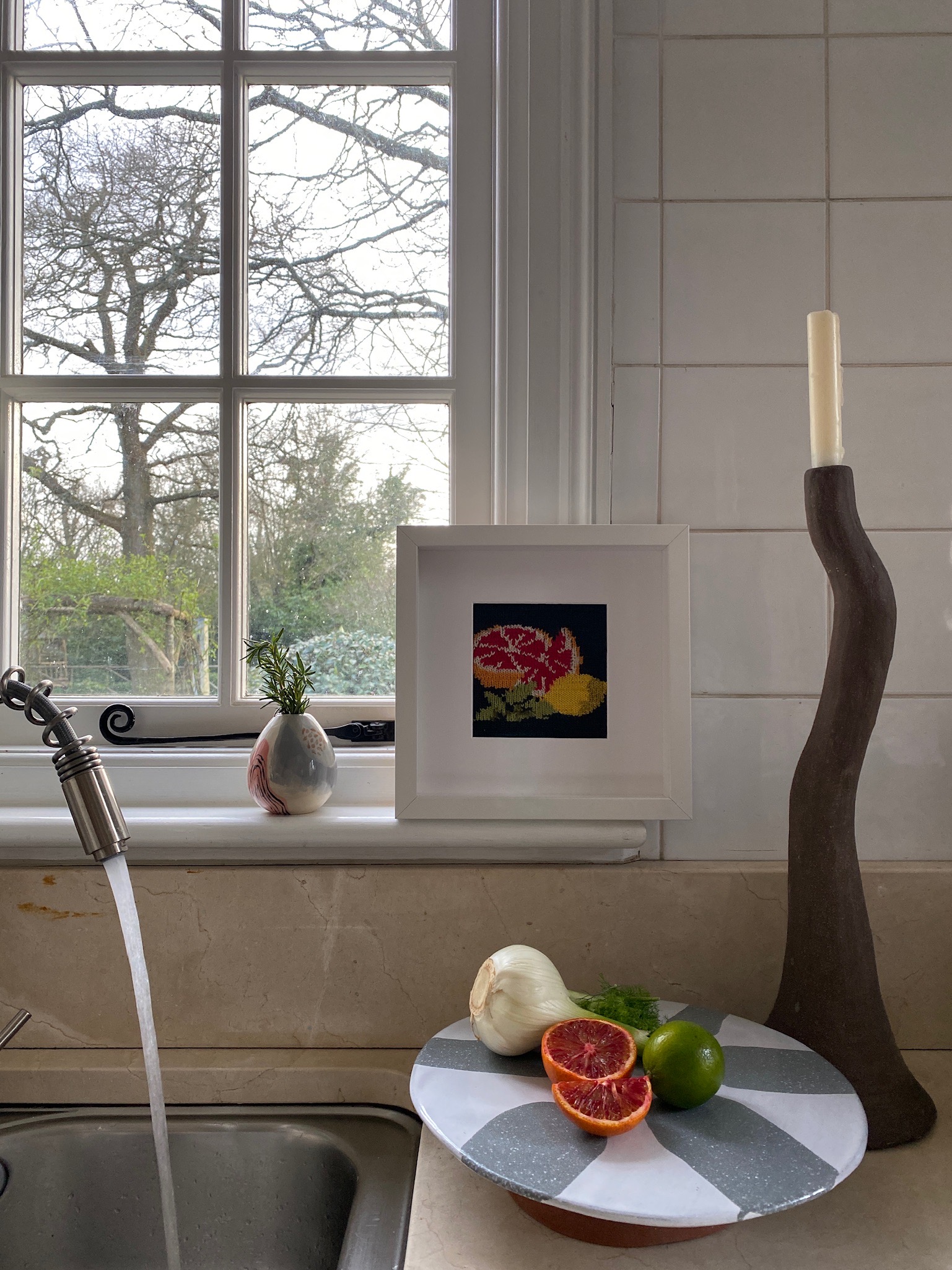 We hand craft bespoke knitted artworks & offer a personalisation option for these