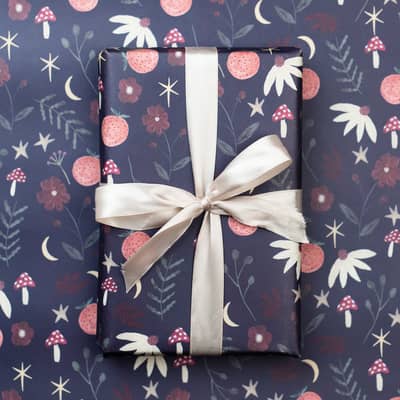 Botanical Christmas Gift Wrap