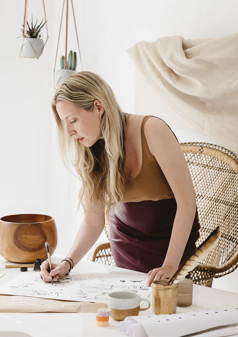 Bear and Beau Founder Corinne Caddy-Townshend in the Studio 