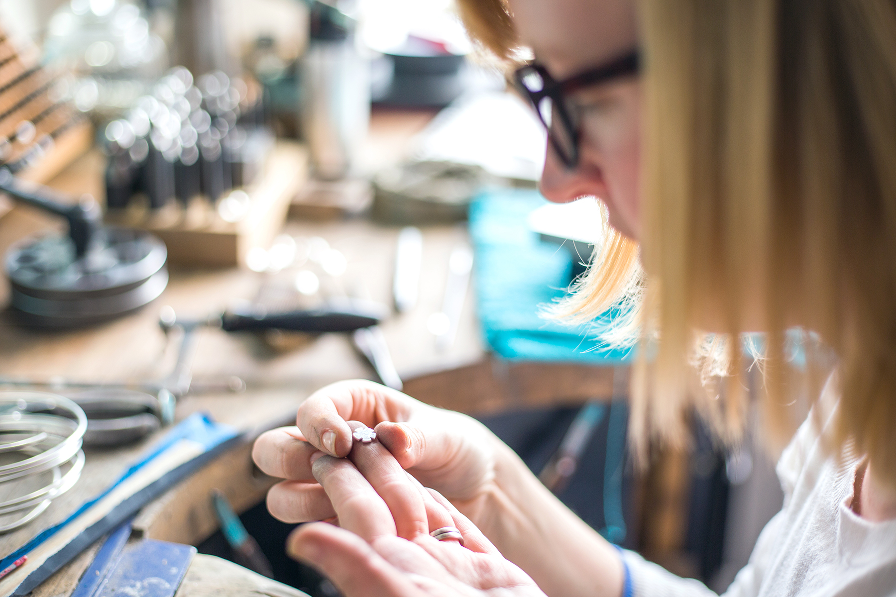 Sterling silver jewellery, handmade in Britain