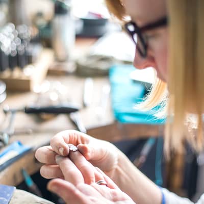 Sterling silver jewellery, handmade in Britain